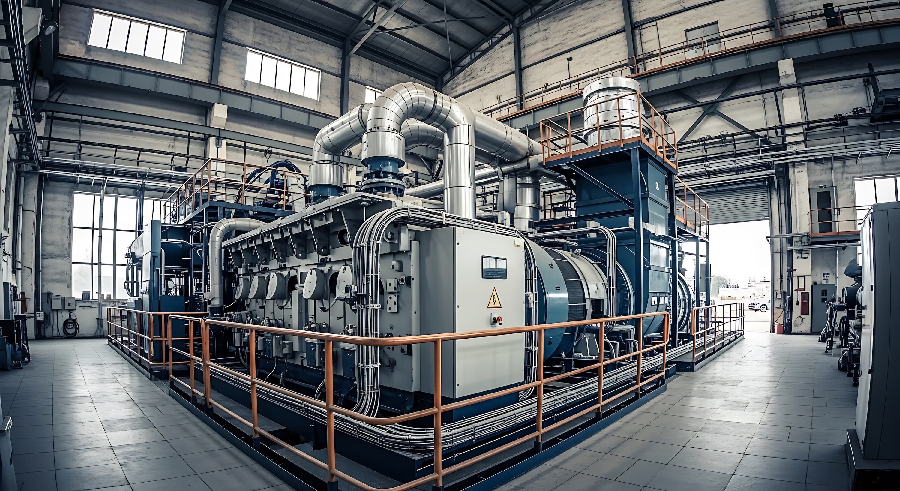 Industrial pipework and plant room equipment